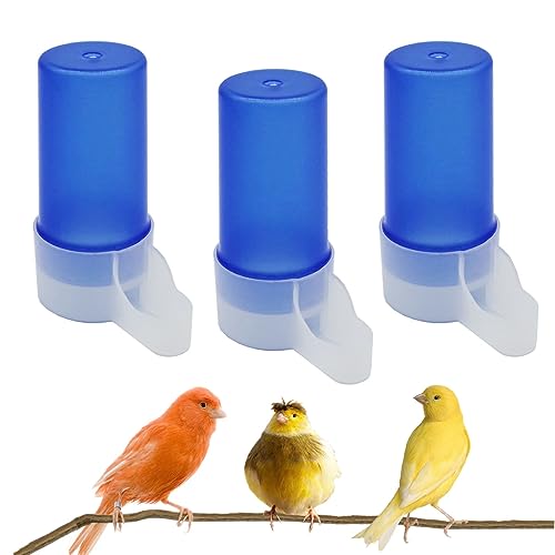 3-Piece Automatic Bird Feeder, Cage Water Dispenser, Drinker - Bird Accessory