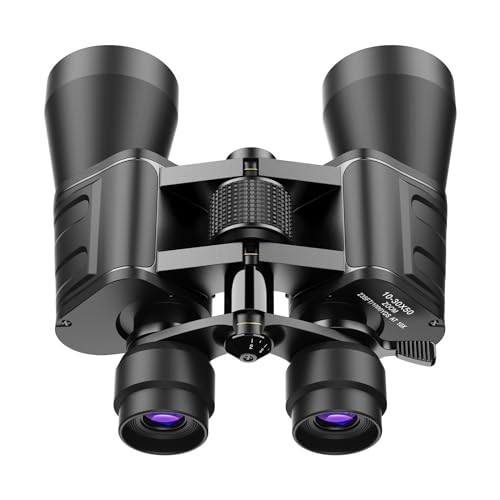 10-30x50 High Power Zoom Binoculars for Adults, Low Light Night Vision/Daily Waterproof / BAK7 Prism/FMC Lens, HD Professional Binoculars for Bird Watching, Hunting, Outdoor, Hiking.