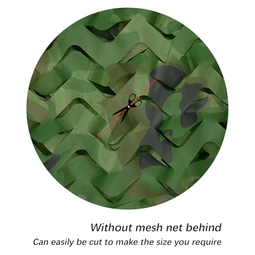 LOOGU Camo Netting, Camouflage Net Blinds Great for Sunshade Camping Shooting Hunting - color: Woodland Camo, size: 1.5x4M=5x13.2ft