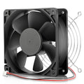 DC 120mm x 38mm 24V Brushless Cooling Fan Dual Ball Bearing 2Pin for DIY Ventilation Exhaust Projects - size: 12038