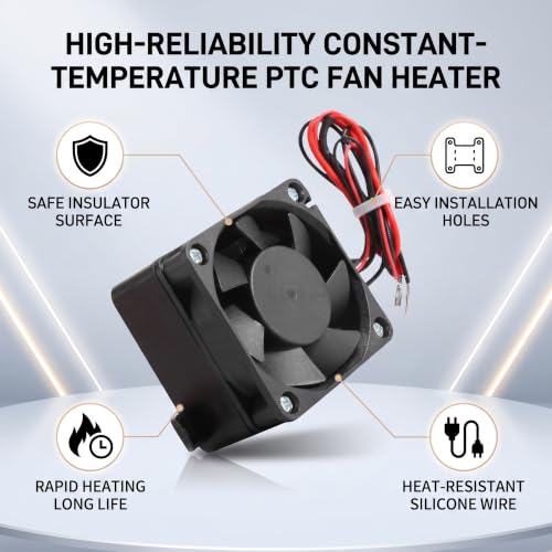 Energy Saving 24V PTC Car Air Heater, Portable Ceramic Space Heater with Constant Temperature for Vehicle, Truck, Heating Incubator