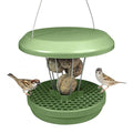 SWISSINNO Bird Feeders - No Mess Fat Ball/Suet Feeder for Outdoors Hanging - Smart Birds Lucerne Spill Proof Wild Cardinal Bird Feeder with Integrated Seed Catcher Tray - Sage - color: Sage, style: Lucerne