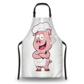 Kitchen Apron for Men Pig Chef Women Aprons for Cooking Restaurant BBQ Painting Crafting Gardening 27” (W) x 31” (H), Waterproof Apron - color: Pig Chef