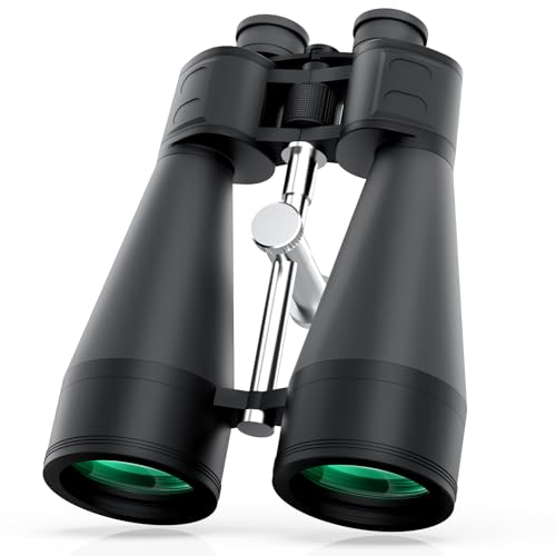 Aurosports 20x80 High Powered Binoculars, 80mm Large Aperture for Adults | Clear low light vision, Long range, 80mm objective lens - size: 20x80