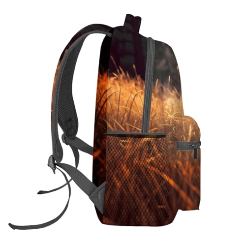Cool Deer Backpack,Autumn Forest Polyester Backpacks,Lightweight Double Shoulder Back Pack for Kids Teens,Nature Retro Bookbag,School Bag Gifts,Casual Travel Daypack Book Packs - color: Deer