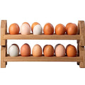 Farmhouse Stackable Wood Egg Holder - Fresh Egg Storage (2)