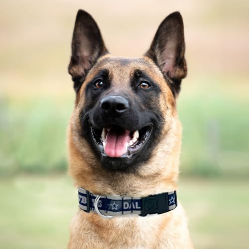 Pets First NFL Dallas Cowboys Licensed PET COLLAR, Extra Large - Heavy-Duty, Strong, and Durable Dog Collar. Available in 31 Football Teams and 4 Sizes - color: Dallas Cowboys, size: Extra Large