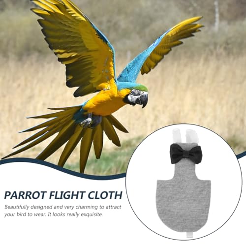 balacoo Washable Bird Diapers 4Pcs Reusable Lightweight Flight Suit Liners Breathable Skin-Friendly Bird Costume for Parrots Macaw Cockatoo Parakeet