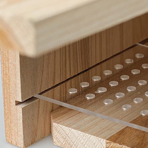 Birdhouse for Outdoors Clearance, Wooden Bluebird House for Outside, Weatherproof Hanging Bird Nesting Box for Finch, Cardinal, Wild Bird Watching (Easy Clean, Ventilated)