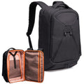 Knack Series 1 Laptop Backpack Fits up to 15 Inch - Knack Bags Carry-On Backpack, TSA Approved, Expandable Travel Backpacks With 3 Day Outfit Capacity (Stealth Black, Medium) - color: Black, size: Medium