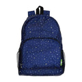 ECO CHIC Hiking Lightweight Packable Backpack - Foldable Daypack for Travel & Hiking & Outdoor Adventures - Waterproof Backpack from Recycled Materials (Stars and Moons Navy) - color: Stars and Moons Navy