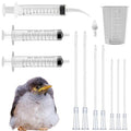 Baby Bird Feeding Syringe Kit,Hand Feeding Syringe for Birds,Pet Syringe Feeding Tool, Parrot Feeding Tubes Set for Small Baby Birds Pet Kittens (C) - color: C
