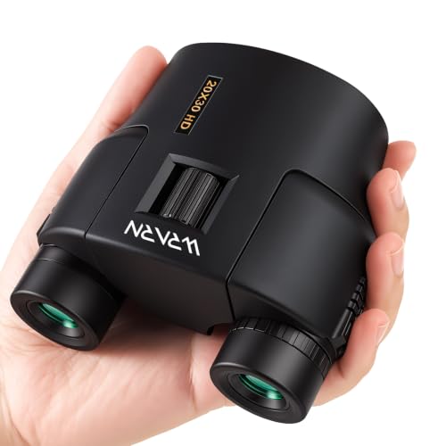 20X30 Compact Binoculars for Adults Bird Watching Travel, Black | High Power, Low Light Vision, Large Eyepiece Easy Focus for Sightseeing Hiking Camping Cruise Concert - color: Black