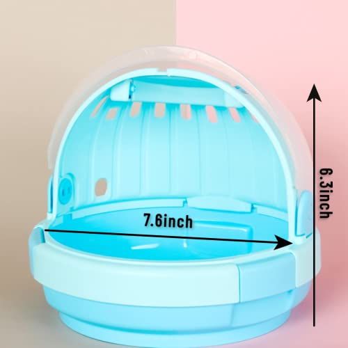 Bird Carrier with Handle - Parrot Carrier Lightweight Portable Pets Suitcase Transparent Breathable Cage for Small and Medium Birds Parrots Parakeet Cockatiels Conure Birds Accessories (Pink) - color: Pink