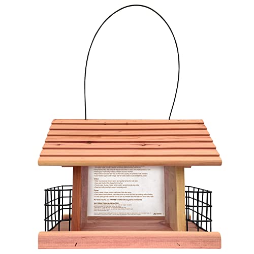 Kaytee Cedar Seed and Suet Feeder - size: Pack of 1