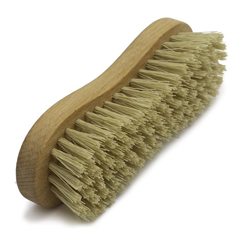 Konex Heavy-Duty Peanut-Shaped Brush 2-Pack, Durable and Long-Lasting Design for Tough Surfaces, Home and Industrial Use