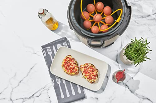 Cuisipro Silicone Egg Rack, 6.25x6.25x0.75in, Yellow