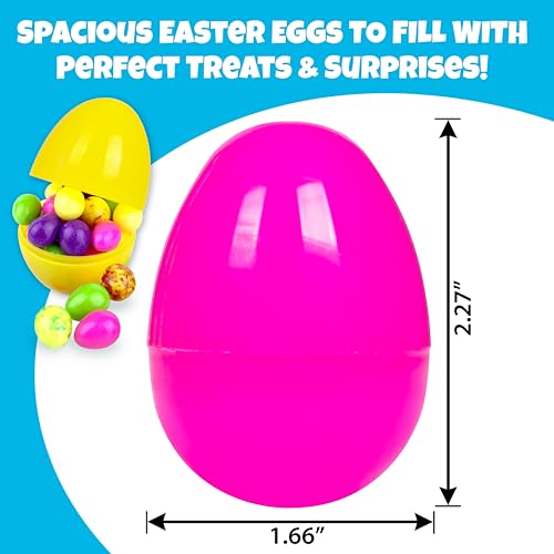 Giraffe 150 Pack Fillable Easter Eggs Bulk – Multi Color Empty Plastic Eggs for Kids - Easter Basket Stuffers for Kids Egg Hunt Prizes Party Favors Classroom Prizes Treasure Box Toys
