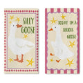 Silly Goose Kitchen Dish Towels Set of 2, Funny Today I'm a Serious | Goose Drying Hand Towel Baking Cooking Cloth, Farmhouse Bathroom Home Decoration Geese Lover Friend Gifts 18'' x 26'' - color: Daily-2