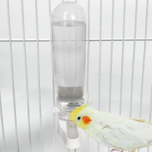 Automatic Pet Bird Water Feeder, Bird Water Dispenser for Cage, Bird Cage Suspended Automatic Water Dispenser, Bird Feeders for Parakeet Budgie Cockatiel Lovebirds Canary Finch (150ml) - size: 150ml
