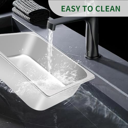 Dog Bowl Stainless Steel Water and Feed Dish with Non-Slip Pads (1.85Gal-2 Sets) - size: 1.85Gal-2 Sets