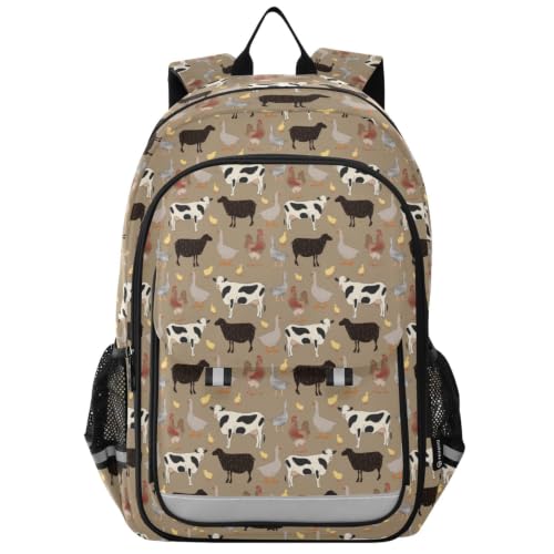 Kids Backpack Elementary Middle School Bags for Boys Girls | Travel, Daypack, Lightweight, Waterproof, with Reflective Strip - color: Multi 22