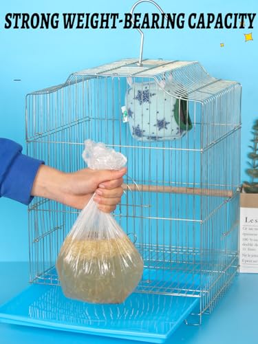 Disposable Bird Cage Liners - Clear Plastic Parakeet Liner Bags - 100 Pcs Universal Film for Finches, Canaries, Cockatiels - size: 100PCS