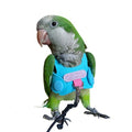 Bird Flight Harness Vest, Parrot Flight Suit with Leash for Parakeets Cockatiels Conures Budgies, Bird Flying Clothes with Rope and Handle for Outdoor Activities Training, Anti Bite (S) - size: S