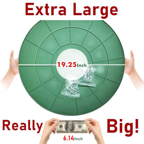 19.25-Inch Extra Large Squirrel Baffle,Hummingbird Feeder Shade Dome Cover, Bird Feeder Rain Guard, Hanging Squirrel Proof for Shepherd's Hook Outdoors (Green) 4 Pack - color: Green, size: 19''/4P