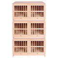 Bird Cage Large Size Solid Wood Pigeon Pairing Cage, Indoor Pigeon Nest Box with Pull Out Tray, Easy to Clean, Need to Install(Natural,35.4IN*3) - size: 35.4"L x 35.4"W x 3.0"H