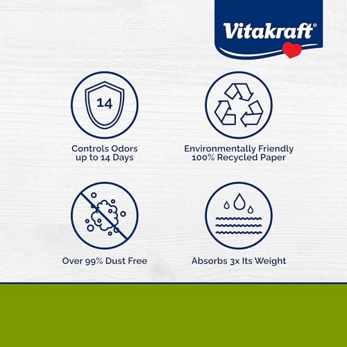 Vitakraft Fresh World Small Animal Bedding - Ultra Strength - Pet Bedding for Litter Boxes and Cages (16 L),Gray, 975 cu in - size: 975 cu in (Pack of 1)