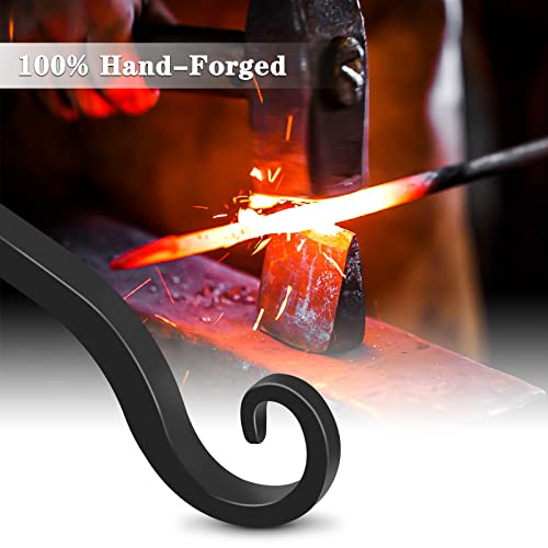 Gtongoko 10" Heavy Duty Outdoor Plant Hanger Wall Bracket, 2 Pack | 48lb Capacity,Rust-Resistant Finish,Easy Installation,Fit Hanging Baskets,Ideal for Bird Feeders & Lanterns - size: 10 Inch, style: L-shape