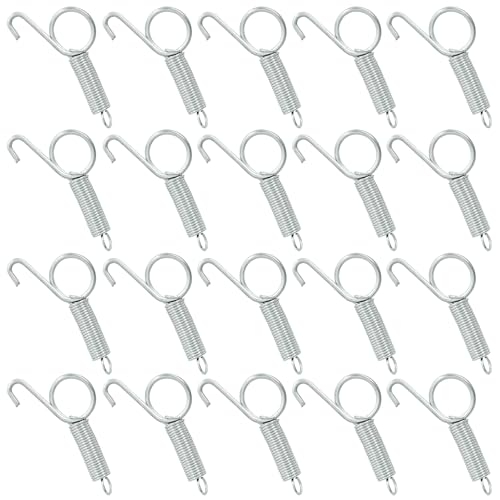20Pcs Spring Latch Hook Pet Door Latch | Spring Cage Latch, Cage Lock, Metal Finger Spring Door Hook, For Rabbits Birds Dogs Cats Squirrels Small Animals