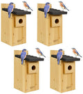 Wild Wings WWCH3 Cedar Blue Bird Box House,(Pack of 4) - size: Bluebird Box House (Pack of 4)