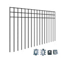 24x15-inch No Dig Animal Barrier Fence, 15 Pack Black Dig Protective with 1.5 inch Spike spacing, Dog/Rabbit/Groundhog Underground Dig Barrier, Galvanized Outdoor Garden Metal Fence - size: 15 pack 24x15-inch black