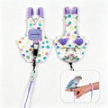Bird Harness Leash Set Adjustable Vest Anti-Lost Wrist Strap for Parakeet Cockatiel Conure Lovebird (Purple, Quaker Parrot/Golden Sun Conure/Indian Ringneck Parakeet 12 * 7cm/6g) - color: Purple