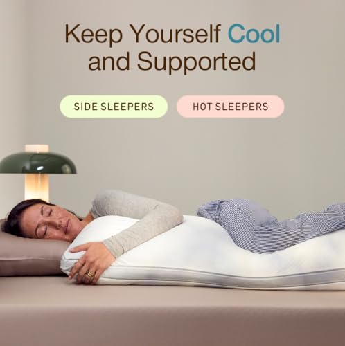 Coop Home Goods Cool+ Adjustable Cooling Body Pillow, 18x52, Cooling Gel Memory Foam & Microfiber, Side Sleeper & Pregnancy Pillow with Cool-to-the-Touch Washable Cover, Breathable Full Body Support - size: Cool+ Body Pillow