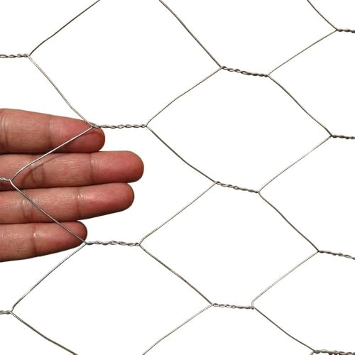 20GA Galvanized Hexagonal Poultry Netting Chicken Wire 12 inches x 150 feet x 2 inches Mesh - size: 12"x150'- 2" 20GA