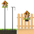 Ottsuls 2 Pack 109 Inch Heavy Duty Bird Feeder Pole Kit for Wild Birds, with 5-Prong Base Feeding Station, Adjustable Birdhouse Stand - size: 109 IN-2Pack