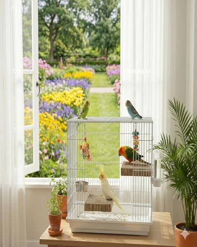 2-Pack 7.9 Inch Bird Platform Perch | Foraging & Shredding Toy for Parakeets Cockatiels Conures | Chewable Cardboard Perch Stand for Small Parrots Cage
