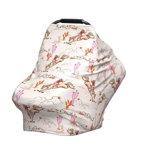 Western Baby Car Seat Covers Western Baby Stuff Multi-use Carseat Canopy for Boys and Girls Stretchy Infant Carseat Cover Shower Gifts - color: western