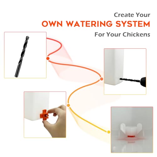 Eggluuz Chicken Waterer Nipple Horizontal Side Mount Automatic Nipples Drinker for Chickens 16 Pack - size: 16 Pack