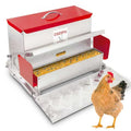 COZOFU's Feeders Automatic Chicken Feeder - Large Capacity for 12 Chickens, Lasts 12 Days (40lb Feed), Durable Galvanized Steel, Rat-Proof, No-Spill, Weatherproof Lid - color: Red, size: 40LB