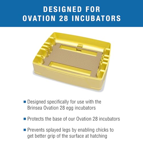Brinsea Cardboard Hatching Mat for Ovation 28 Egg Incubator, Pack of 6 | Authentic Brinsea Ovation 28 Incubators liner; textured, disposable floor covering helps chicks grip safely during hatching - style: Ovation, 28 Egg Count Mat