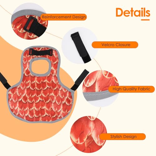 Rosvola Chicken Saddles for Hens, Chicken Apron Back Protector, Chicken Hen Mating Saddle with Adjustable Strap for Poultry Hens Duck Geese