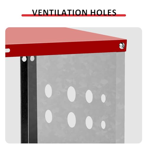 8 Compartment Roll Out Chicken Nesting Box with Basket, Egg Nest Box Chicken Laying Box Hens Chicken Coop Box,