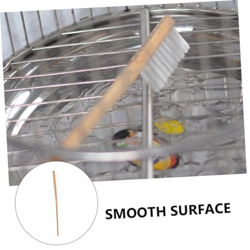 Totority 1pc Handle Bird Cage Cleaning Brush Bristles Easy to Clean Hard Reach Areas Essential Cleaning Supplies for Parrots and Other Birds