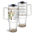 DUUV Christian Tumbler 40oz, Insulated Christian Gifts for Women | Bible Verse Tumbler Leakproof, Inspirational Gift for Women Christians, Christmas Birthday Gift for Mom Sister, 1 Pack - color: Christian Flowers