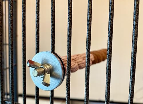 Polly's Sand-E-Rope Safety Bird Perch Toy-Trims Nails & Beak-Promotes Healthy Feet-Safe Non-Toxic-Bird Supplies for Bird Cages (Brown, Small) - color: Brown, size: Small