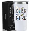 Onebttl Bird Watching Tumbler for Lovers & Watchers, 20oz Stainless Steel Insulated With Lid & Straw, Gift Card & Box Included, Birthday Present, White - Bird Nerd - color: Bird Nerd - White